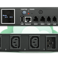 Caja de Distribución de Energía con 8 Puertos, 230V, 16A, C13, Interruptor de Encendido Remoto, Monitor de kWh, Pantalla OLED, Certificación CE, para Uso en Centros de Datos