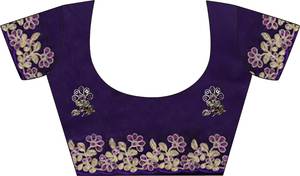 Sari Moderno de Seda Suave para Mujer, con Bordado de Lentejuelas, de Secado Rápido, para Bodas y Fiestas - Product Image 5