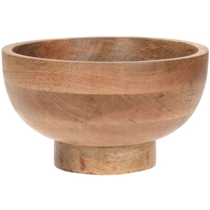 Bol de service en bois d'acacia artisanal de qualité supérieure, durable, massif, segmenté, pour salade et fruits, vaisselle de cuisine, décoration intérieure, sûr - Product Image 4