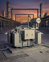 Transformateur de distribution haute performance 800 KVA refroidi à l'huile, tension nominale 20 KV 400V, 50 Hz, système de refroidissement ONAN ONAF