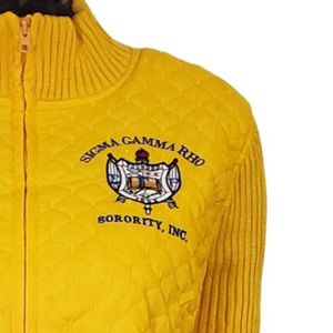 Veste Sigma Gamma Rho SGRHO personnalisée pour femme, veste zippée légère et décontractée pour sororité grecque, vêtements d'équipe universitaires personnalisés - Product Image 3