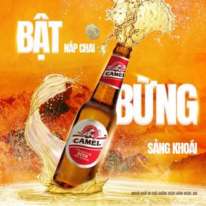 เบียร์ลาเกอร์ขวดแก้วคาเมล ขายส่ง คุณภาพพรีเมียม ไลท์มอลต์ 4.5% อายุการเก็บรักษา 12 เดือน คาเมล เวียดนาม ผู้จัดจำหน่ายส่งออกจำนวนมาก - Product Image 4