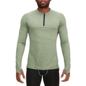 Chemise de Compression hommes à manches longues blanc Top qualité Fitness peau séchage rapide respirant décontracté manches longues chemises de Compression - Product Image 1