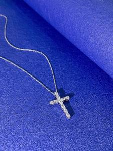 จี้เพชรรูปไข่ทรงสวยหรู  เพาะเลี้ยงในห้องปฏิบัติการ สี DEF ความสะอาด VVS VS รับรองโดย IGI เครื่องประดับคุณภาพสูงที่ยั่งยืน เป็นของขวัญสุดพิเศษ - Product Image 2