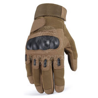 Guantes de Motociclismo de Cuero para Carreras, Protección Completa para los Dedos, Transpirables, Antideslizantes, con Pantalla Táctil, para Motocross