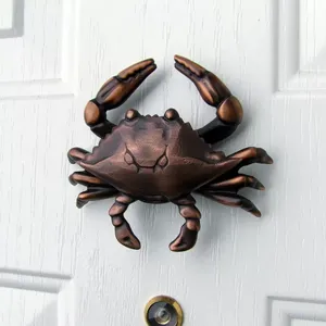 Brass <b>Crab</b> Wall Mount Sculpture Handmade Metal Animal Art <b>Decor</b> for Living Room Contemporary Design - Product Image 5
