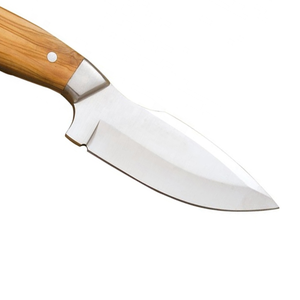 Couteau en acier inoxydable avec manche en bois, bord lisse, outil de coupe multi-usages, design durable - Product Image 4