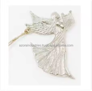 ไม้กางเขนแบบแขวนทางศาสนาทำด้วยมืออลูมิเนียมดิบพร้อมเคลือบนิกเกิลสำหรับตกแต่งที่แขวนคริสต์มาส - Product Image 3