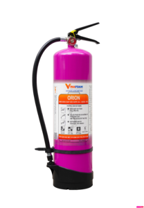 Extincteur multi-usages à base d'eau ORION 6 litres, batterie au lithium, incendies A-B-C, indice 1A 55B, pour véhicules électriques - Product Image 1