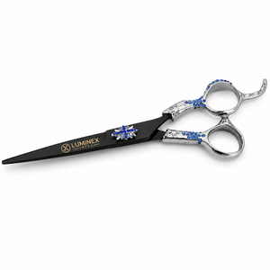 Navaja de Afeitar Recta Vintage Luminex Impex con Mango de Concha de Abulón y Acero al Carbono, Lista para Usar en Barberías y Salones - Product Image 3