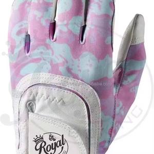 Gants de golf unisexes personnalisables Grace, paume blanche, cuir véritable souple, antidérapants, logo personnalisé, ensemble d'emballage sportif pour hommes en cuir Cabretta - Product Image 4