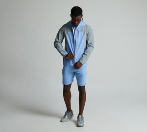 <b>Men's</b> Hooded Windbreaker <b>Jacket</b> Lightweight Waterproof Quick Dry Outdoor Sports Outerwear Custom Logo - Product Image 3