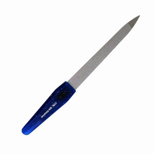 Nail <b>Files</b> 240 Grit Customized Logo Emery Board Premium Quality Manicure Professional Reusable Double Sided Stainless Steel - Product Image 3