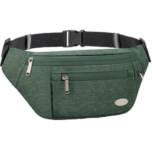 Bolsa de Pecho para Ciclismo al Aire Libre, Riñonera para Correr, Bolsa Deportiva Cruzada de Lona con Múltiples Compartimentos, Bolsa de Viaje Ligera y Utilitaria - Product Image 4