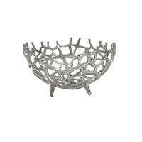 Bol de service pour fruits secs en aluminium, fait main, durable, de luxe, compatible lave-vaisselle, pour les paniers d'entreprise Diwali et Eid, disponible en gros