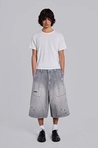 Pantalones cortos vaqueros de hombre de cintura media, 100% algodón, estilo vintage, lavado a la piedra, desgastados, de moda, de gran venta - Product Image 6