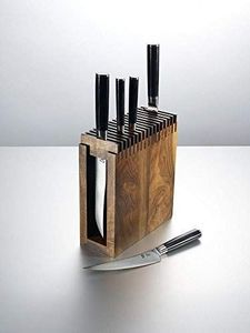 Organisateur de couteaux en bois fait main pour comptoir de cuisine, rangement des ustensiles de cuisine et organisation facile - Product Image 2