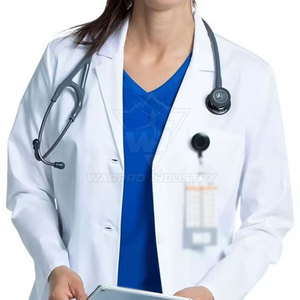 Ropa de Protección para Cuarto Limpio, Ropa de Laboratorio Blanca, Tejido Resistente, Antipolvo, para Uso Diario en Investigación Médica - Product Image 6