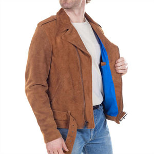 Fashionable Winter <b>Men's</b> <b>Suede</b> Bomber <b>Jacket</b> Custom Made Vintage Outdoor <b>Jacket</b> for <b>Men</b> for Sale in Wholesale price with low Moq - Product Image 4