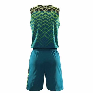 Ensemble débardeur et short de tennis sublimé pour homme, imprimé géométrique, polyester anti-humidité, vêtements de sport d'été - Product Image 3