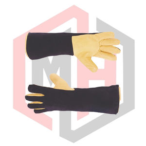 Guantes de Trabajo Profesionales para Soldadura, de Cuero Dividido y Grano Completo, Forrados y Cosidos, Resistentes al Calor y a los Cortes, de 16 Pulgadas, Guantes de Seguridad - Product Image 6