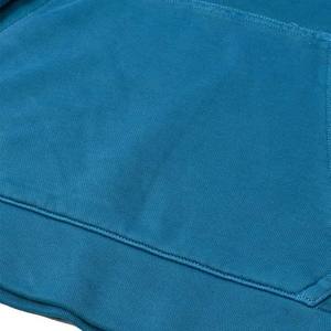 เสื้อสเวตเชิ้ตแขนสั้นมีฮู้ดสีเขียวอมฟ้าสำหรับผู้ชาย ทรงปกติ สีพื้น ผ้าฝ้ายเฟรนช์เทอร์รี่ สวมใส่สบาย ระบายอากาศได้ดี เหมาะสำหรับฤดูร้อน - Product Image 3