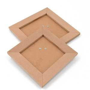Square DIY Craft Wooden Photo <b>Frame</b> Plain MDF Wood Picture <b>Frame</b> Blank Tabletop Wall <b>Mount</b> Photo Holder Wholesale - Product Image 1