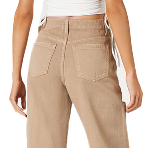 Jean en denim déchiré décontracté avec perles, effet vieilli, coupe oversize, ultra-doux, respirant, écologique, pour femme, ample, en tissu de qualité supérieure - Product Image 4