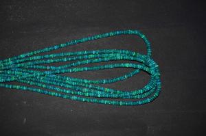 Cuentas de piedras preciosas lisas Rondelle de ópalo verde etíope Natural de 3-5mm cuentas de ópalo Welo al por mayor para joyería tamaño personalizado disponible - Product Image 4