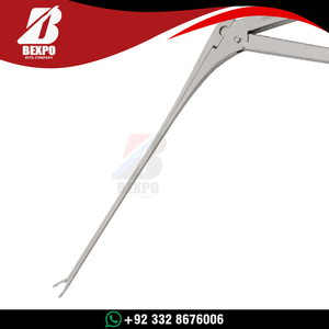 Pinza Quirúrgica Manual Tipo Cocodrilo de 70 mm, Acero Inoxidable, Extra Fina, Serrada, Angulada hacia Arriba, Acabado Negro - Product Image 6