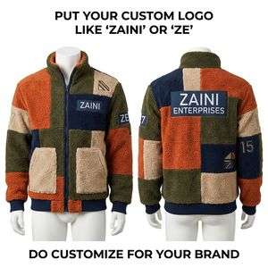Men Long Sleeve Running <b>Jacket</b> 240g GSM Premium Polar Fleece ODM Custom Embossed Printing Full Zip Breathable <b>Waterproof</b> - Product Image 1