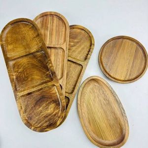 Wooden Printed Breakfast Tray with Handles <b>for</b> Tea Coffee Snacks <b>Kitchen</b> Dining Decorative Serving Tray - Product Image 1