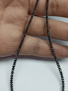 Perles en forme de diamant noir naturel antique facetté 2,5 mm-3 mm sur fils M.Y.GEMS NBD-T07 pour la fabrication de bijoux – Nouveauté très prisée - Product Image 4