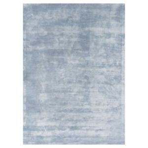 OEM Luxury Viscose silk Plain Area Rug Hand Loom SkyBlue Carpet Cut Pile Plain Luxury Washable Non-Slip Medium Pile High Quality - Product Image 1