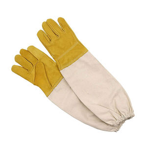 Guantes Profesionales de Piel de Cabra para Apicultura con Compatibilidad con Pantalla Táctil, Puños Largos de Protección, Cuero Suave, Seguros para Trabajos en Apicultura - Product Image 4