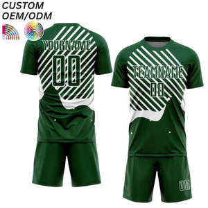 Maillots de football personnalisés avec logo respirant 100% polyester pour l'entraînement des équipes de football, support OEM ODM, vente en gros - Product Image 1