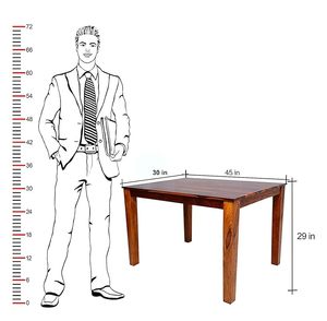 Ensemble de table à manger en bois massif de luxe 5 pièces avec chaises rembourrées |   Design moderne |   Marque LytCraft |   Meubles de maison et d'hôtel haut de gamme - Product Image 2