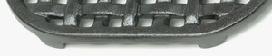 Salvamanteles Ovalado de Hierro Fundido Negro Resistente, Diseño de Cesta Tejida, Protector de Calor, Suministros para Cocina y Comedor al por Mayor - Product Image 2