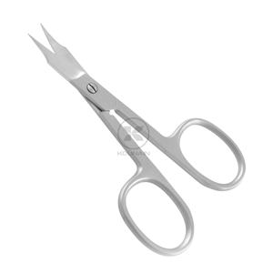 KOUNAIN Professional 420 Stainless Steel Manicure Scissors 9cm Size Curved Cuticle Facial Hair <b>Remover</b> Sharp Cutting Ability - Product Image 4