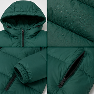 Insulated puffer <b>jacket</b> with smooth texture and dependable seasonal comfort <b>for</b> stylish outdoor adventures and relaxed winter - Product Image 5