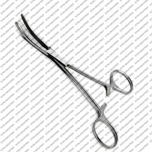 Pinzas de Presión Curvas de Calidad Premium de 14 cm, Pinzas Hemostáticas con Bloqueo, Instrumento Quirúrgico Dental de Acero Inoxidable, Certificado CE - Product Image 2