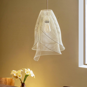 Highest Selling Hanging Pendant Lamp White Finished Wire Design Metal Hanging Pendant Lamp Kitchenware Home Decorative Living - Product Image 5