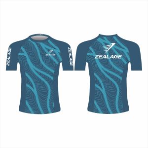 เสื้อรัดกล้ามเนื้อ MMA แบบสั่งทำพิเศษ พิมพ์ลายแบบ Sublimation 240 กรัมต่อตารางเมตร 85% โพลีเอสเตอร์/15% สแปนเด็กซ์ สำหรับกีฬา Grappling และ BJJ ป้องกันรังสี UV - Product Image 1