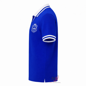 เสื้อโปโล Zeta Phi Beta Sorority ปี 2026 สำหรับผู้หญิง สีน้ำเงินขาวลายทาง คอวี ผ้าปิเก้ถัก แขนสั้น ปักลายตราสัญลักษณ์ เสื้อยืดคอปก - Product Image 3
