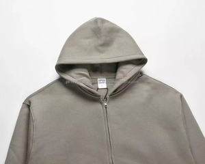 Sudadera con Capucha Unisex de Alta Calidad, 100% Algodón, Estilo Urbano, Holgada, Invierno, Diseño Sólido, Hombros Caídos, Impresión Personalizada - Product Image 3