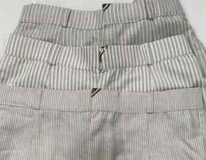 Pantalones Palazzo de Algodón a Rayas Azules para Mujer, Cintura Elástica, Pierna Ancha, Casuales, Cómodos, para Uso Diario - Product Image 5