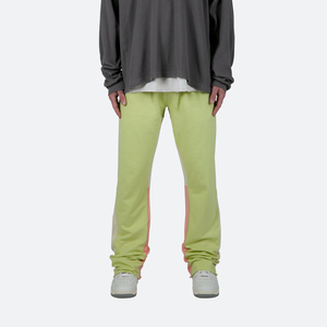Men's High Quality Casual Flared Trouser Pants Lightweight Canvas Sweatpants Stacked <b>Flare</b> Oversized Distressed Design High - Product Image 1