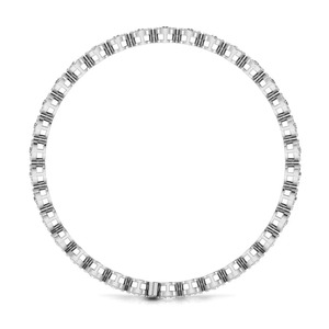 8K White Gold Cluster Diamond Tennis <b>Bracelet</b> | Round Brilliant Halo Eternity <b>Bracelet</b> for Women | Bridal Wedding Anniversary - Product Image 5