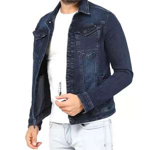 Chaqueta Vaquera Personalizada de Estilo Urbano para Hombre, Chaqueta Holgada de Mezclilla con Parches para Hombre - Product Image 6