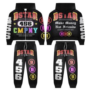 Conjunto Deportivo de Felpa para Hombre, 100% Algodón, Transpirable, con Impresión de Logotipo, Talla Grande XL para Invierno, Venta al Por Mayor - Product Image 4